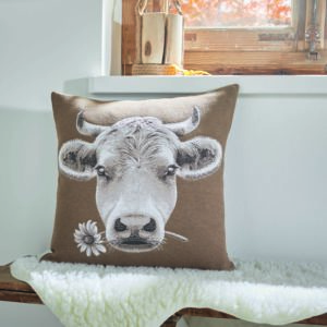 Kissenhülle "Cozy Cow"