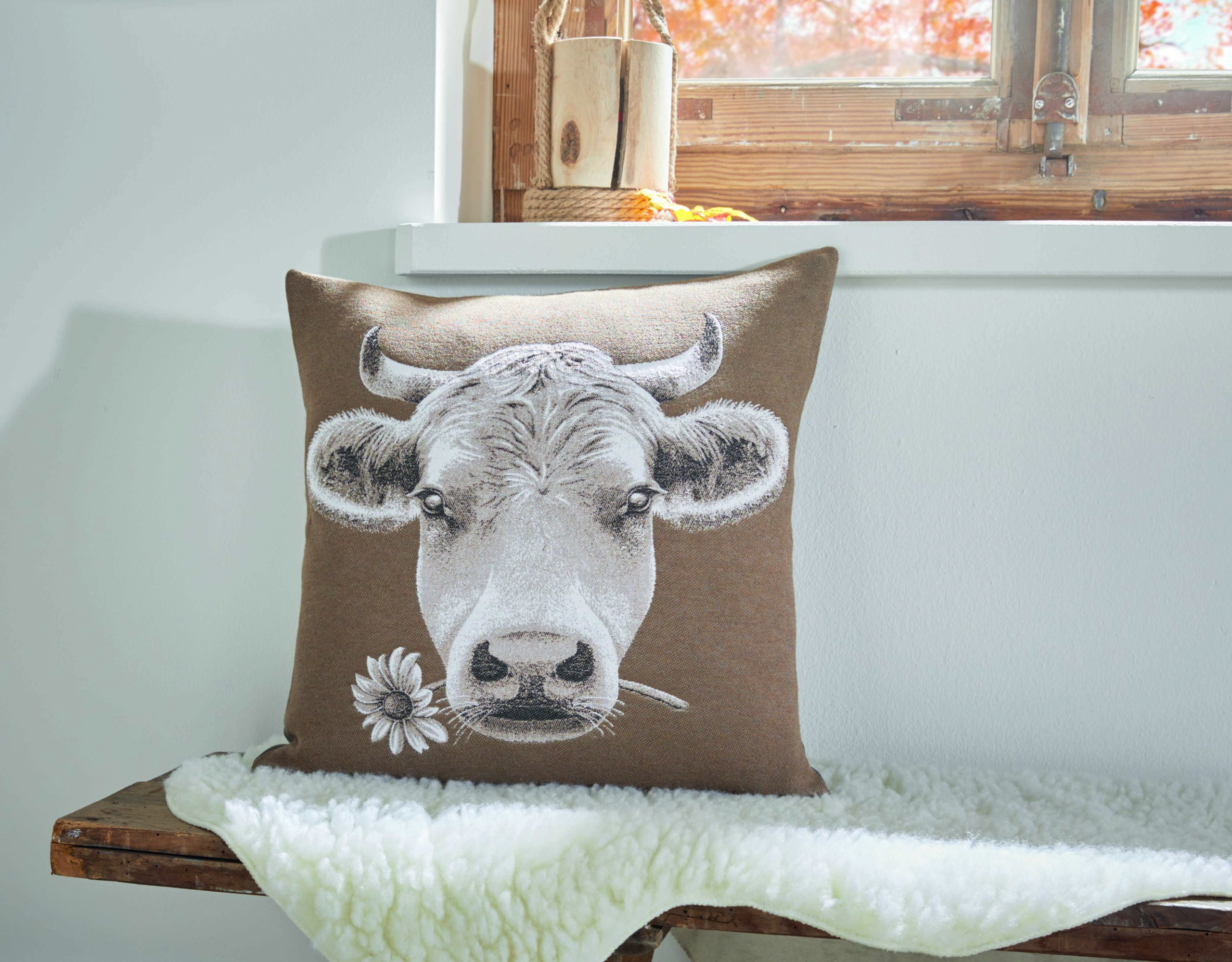 Kissenhülle "Cozy Cow"