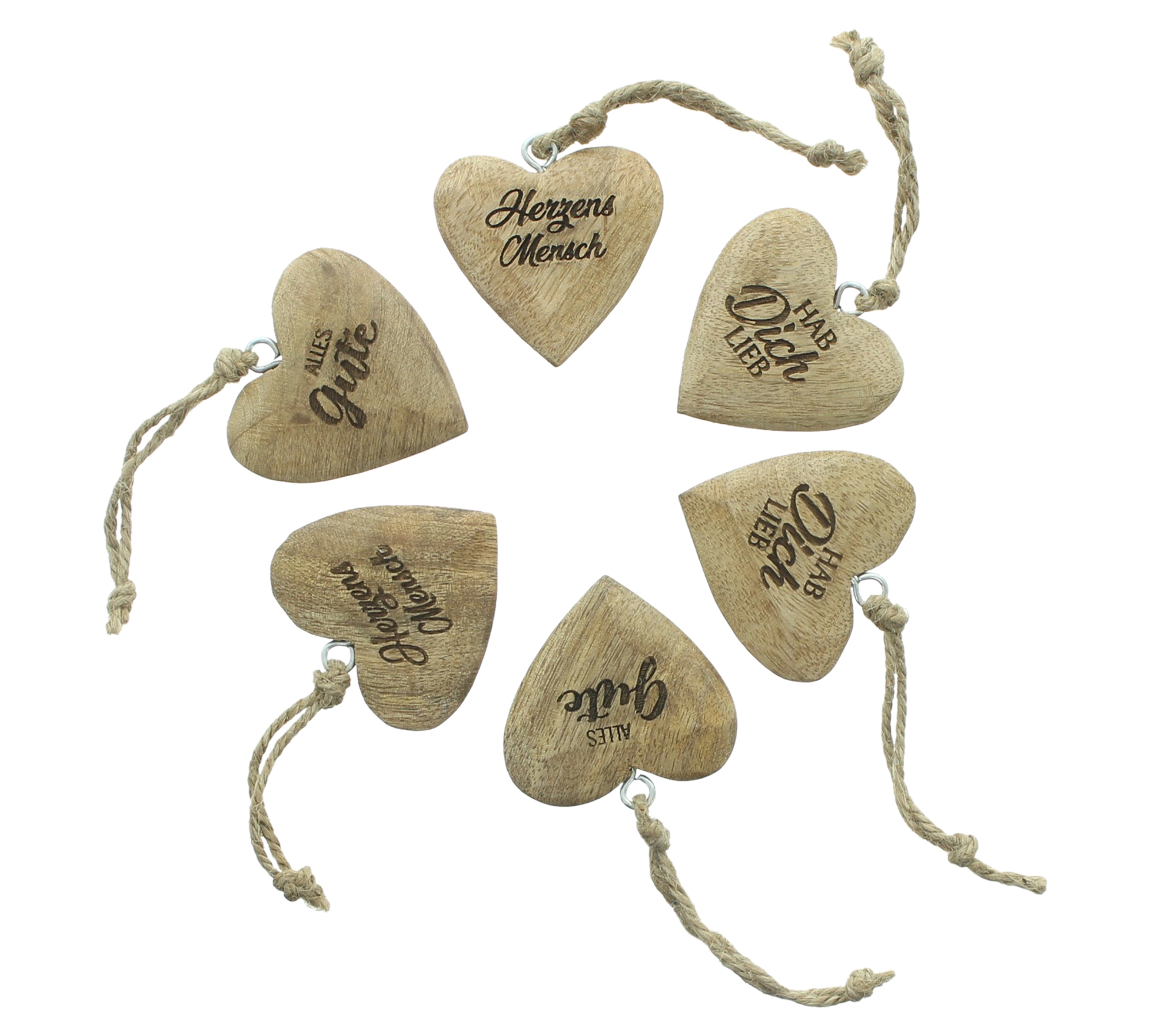Hänger "Herzchen" 6er-Set – Bild 2