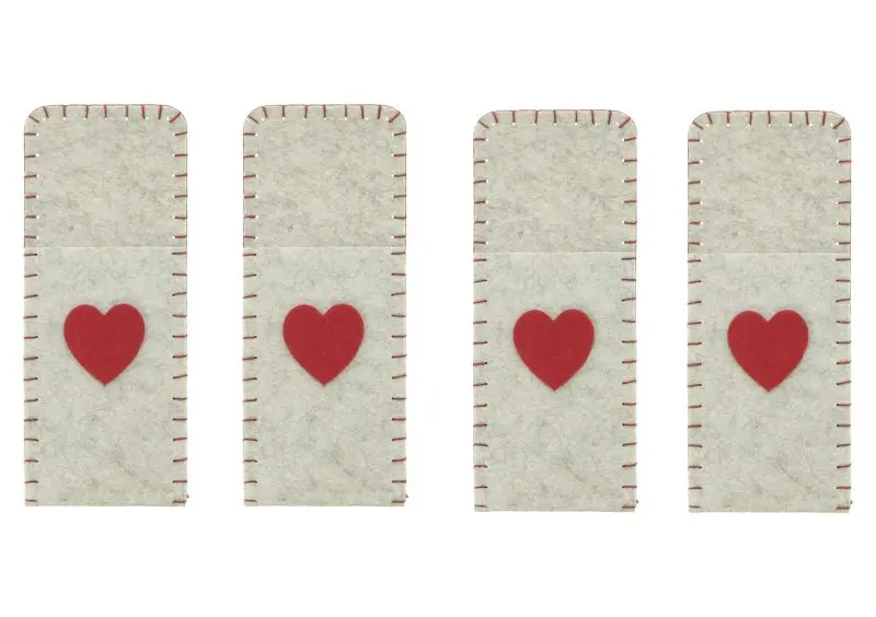 Bestecktasche "Beherzt" 4er Set