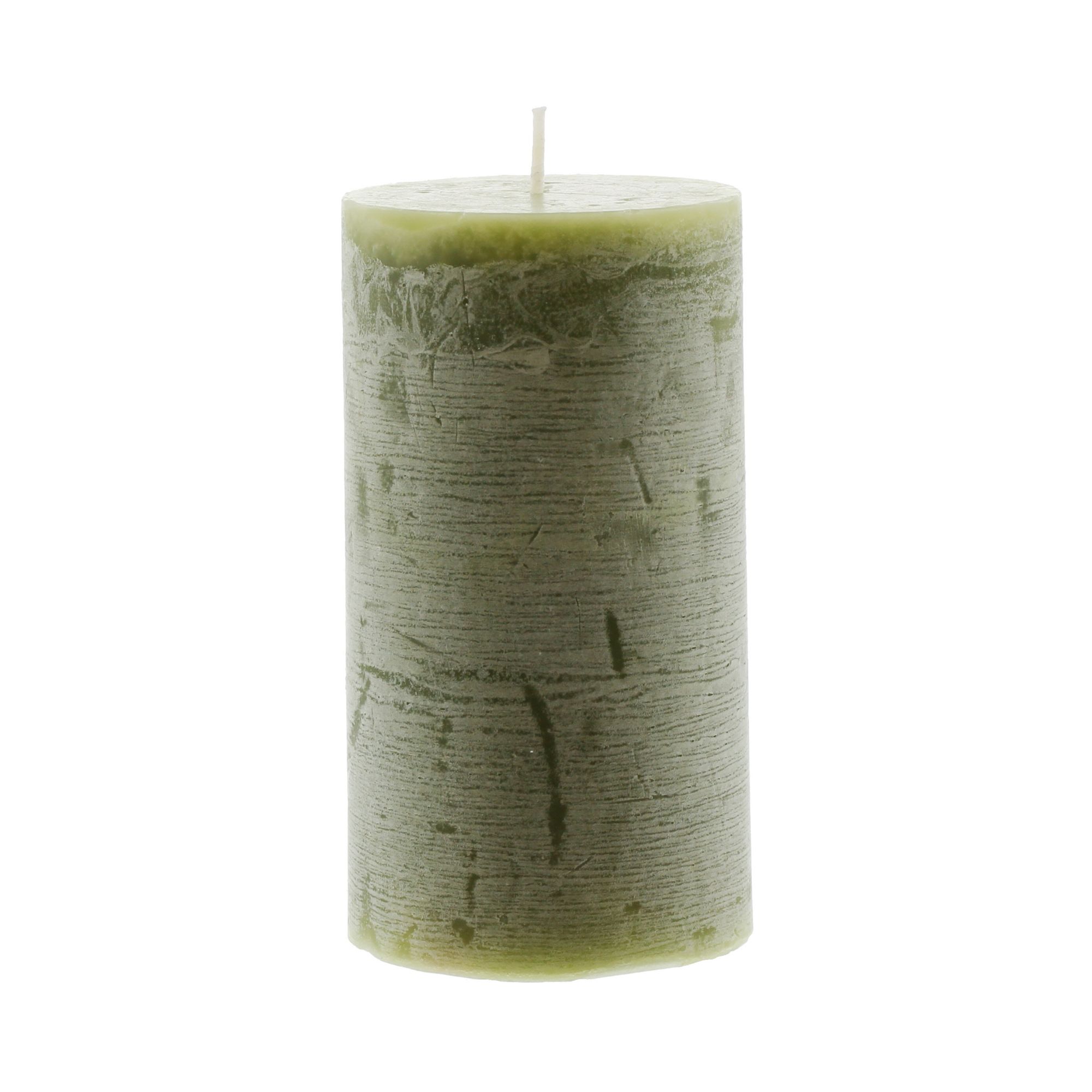 Kerze "rustic green"
