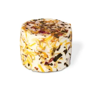 Ziegenweichkäse im Blütenmix-Mantel