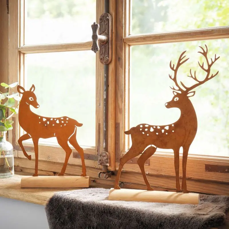 Metalldeko "Hirsch"