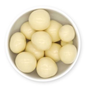 Gefriergetrocknete Himbeeren mit Schokolade