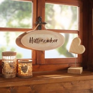 Schild "Hüttenzauber"