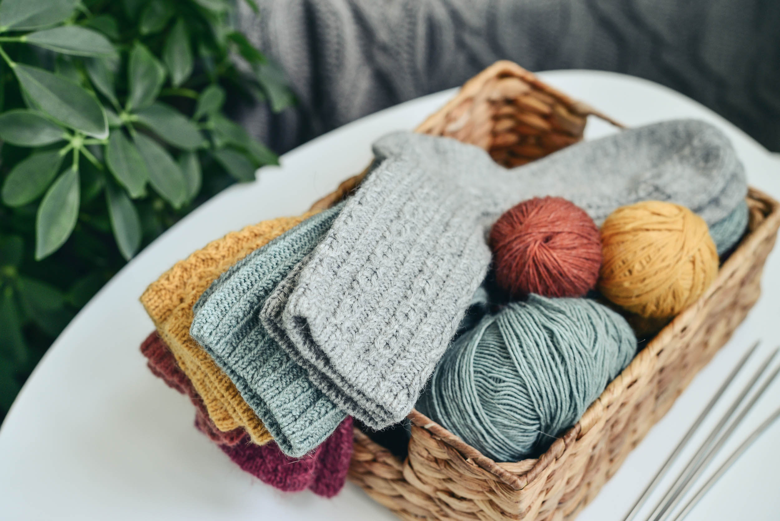 gestrickte Socken für Damen